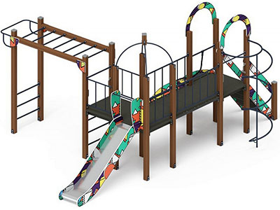 Детская игровая площадка Лаборатория веселья-5 (цветная)