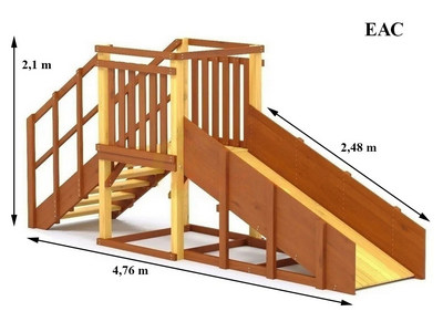 Зимняя деревянная горка TORUDA Север-1 (скат 2.3 м)