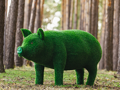 Топиари свинка Мама - газон Eco