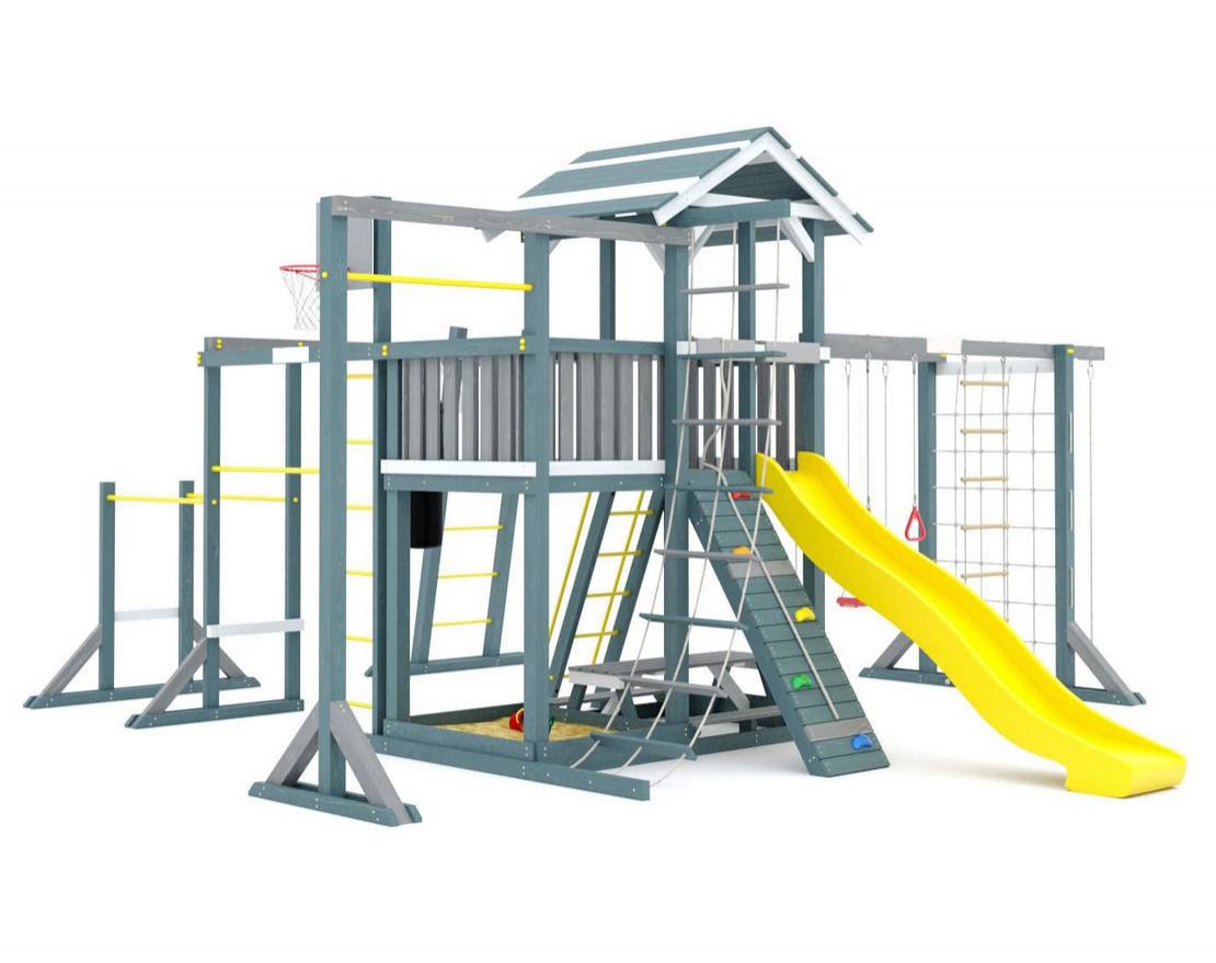 Детская игровая площадка Гигант 4 (индиго) - вид 3