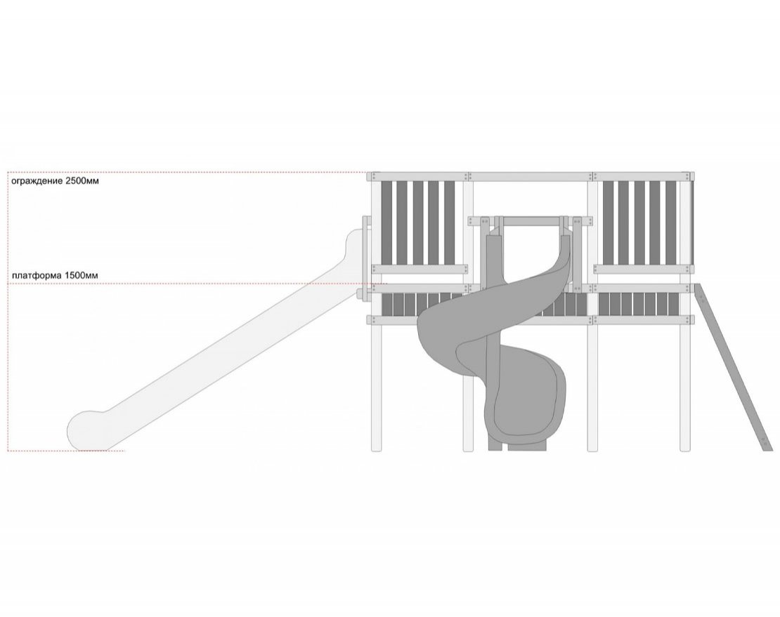Детская спортивная платформа серия G модель 1 - вид 5