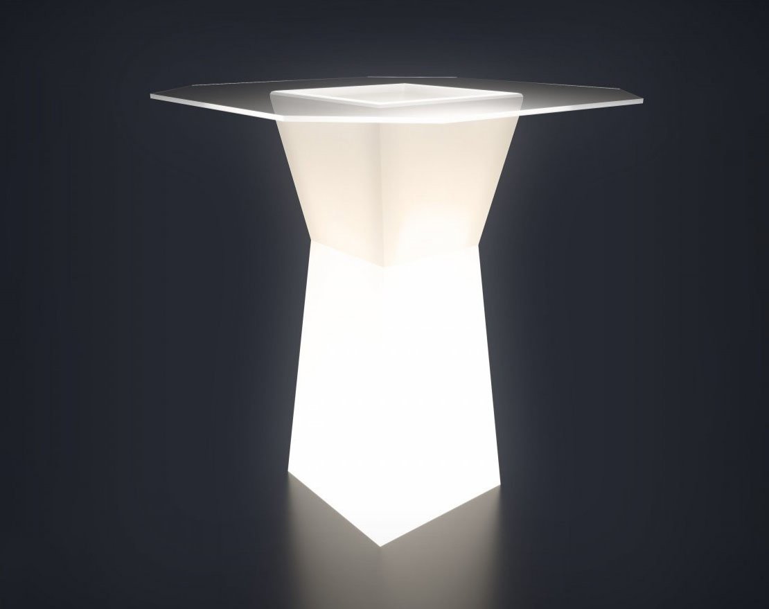 Коктейльный стол Prismo с подсветкой - вид 2