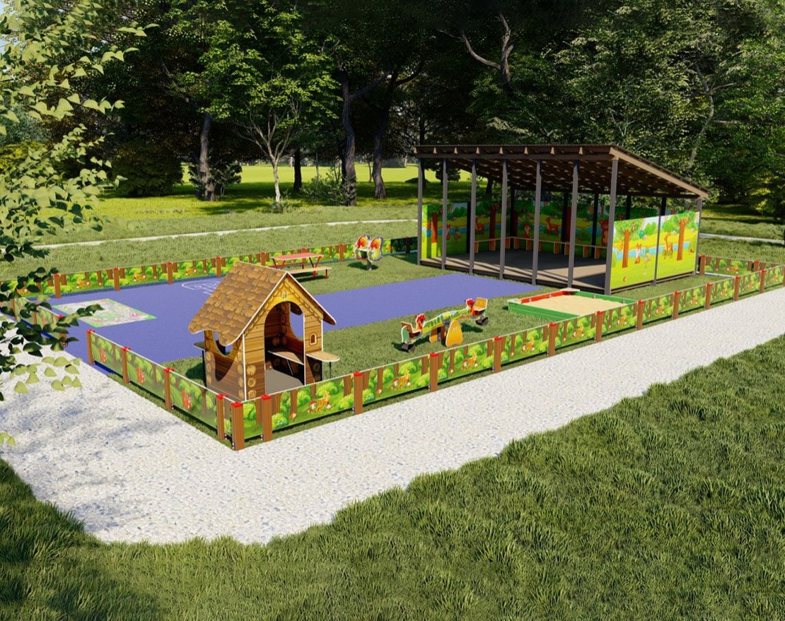 Комплект для детского сада TORUDA Полянка (10х15 м) - вид 3