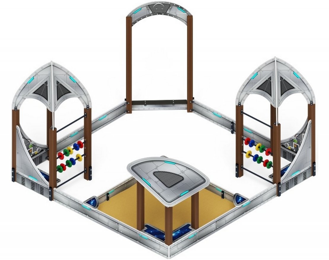 Песочный дворик Космопорт (серый) ИО 6.14.02-01