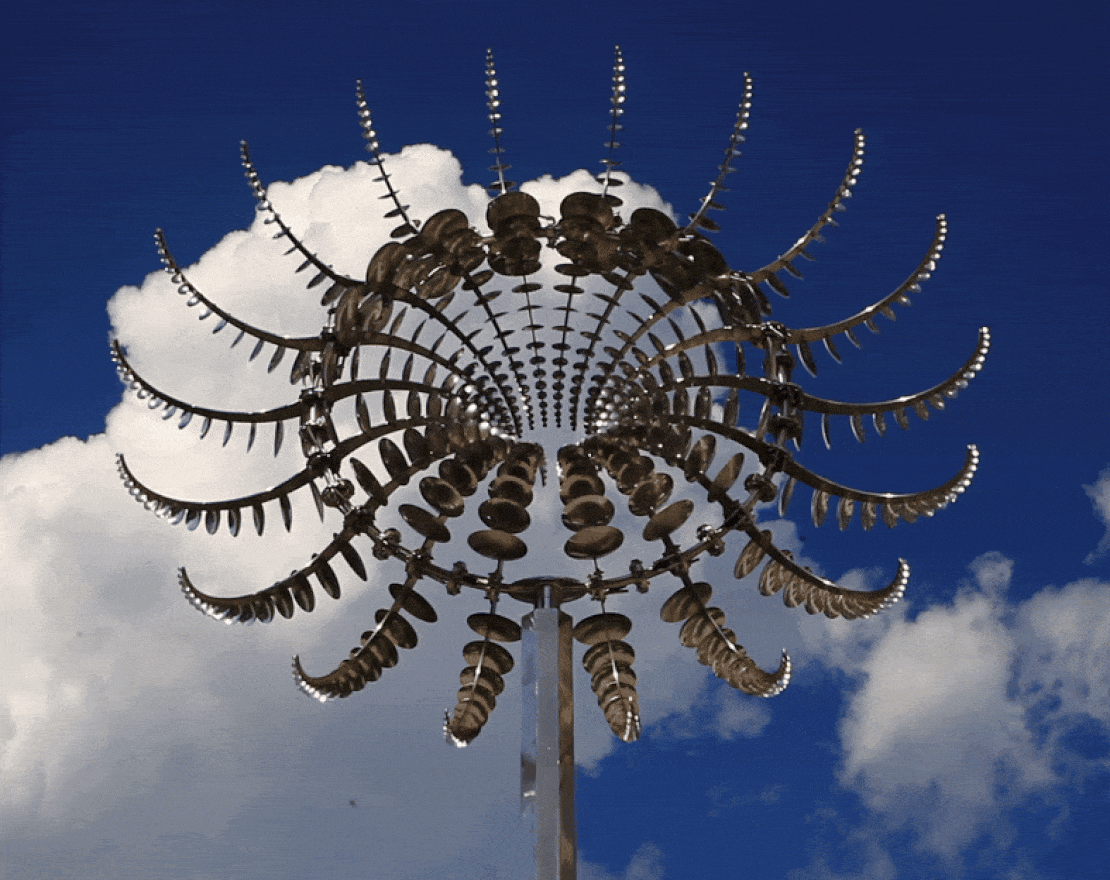 Скульптура из нержавеющей стали Океан - вид 2