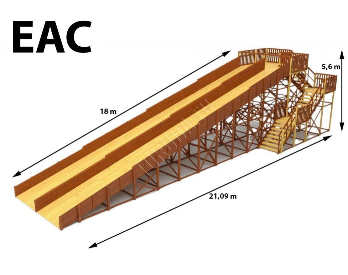 Зимняя горка TORUDA Север-12 (скат 18 м)